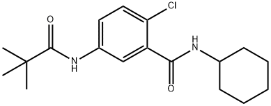 2-chloro-N-cyclohexyl-5-[(2,2-dimethylpropanoyl)amino]benzamide|