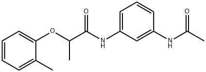 N-[3-(acetylamino)phenyl]-2-(2-methylphenoxy)propanamide Structure