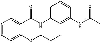 N-[3-(acetylamino)phenyl]-2-propoxybenzamide Structure