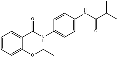 2-ethoxy-N-[4-(isobutyrylamino)phenyl]benzamide 化学構造式