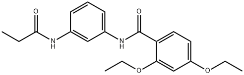 2,4-diethoxy-N-[3-(propionylamino)phenyl]benzamide Structure