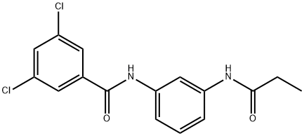 3,5-dichloro-N-[3-(propionylamino)phenyl]benzamide Structure