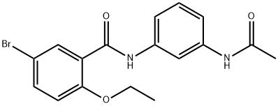 N-[3-(acetylamino)phenyl]-5-bromo-2-ethoxybenzamide Structure