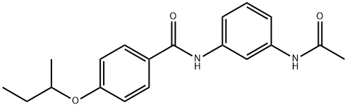 N-[3-(acetylamino)phenyl]-4-(sec-butoxy)benzamide Struktur