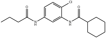 N-[5-(butyrylamino)-2-chlorophenyl]cyclohexanecarboxamide,925571-17-1,结构式