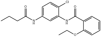 N-[5-(butyrylamino)-2-chlorophenyl]-2-ethoxybenzamide Structure