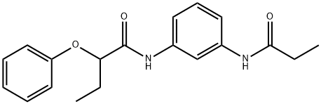 2-phenoxy-N-[3-(propionylamino)phenyl]butanamide 结构式