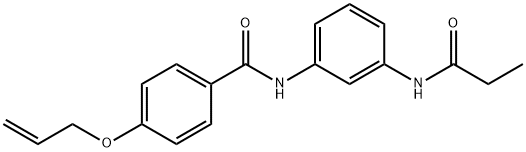 4-(allyloxy)-N-[3-(propionylamino)phenyl]benzamide,925599-38-8,结构式