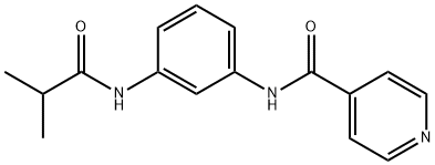 N-[3-(isobutyrylamino)phenyl]isonicotinamide,925610-50-0,结构式