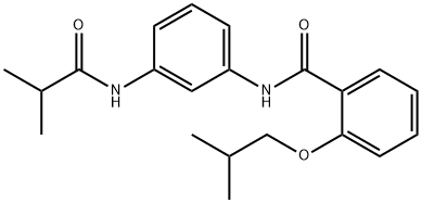 2-isobutoxy-N-[3-(isobutyrylamino)phenyl]benzamide Structure