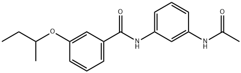N-[3-(acetylamino)phenyl]-3-(sec-butoxy)benzamide Struktur