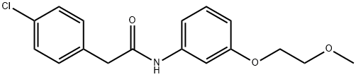 925619-85-8 2-(4-chlorophenyl)-N-[3-(2-methoxyethoxy)phenyl]acetamide