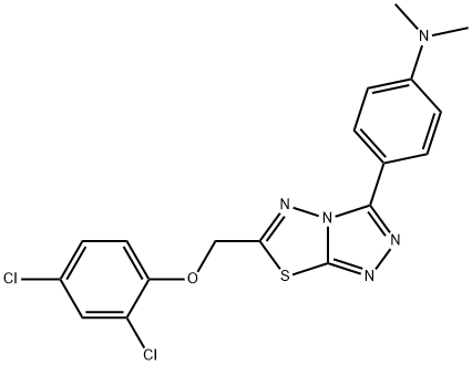 925642-10-0 N-(4-{6-[(2,4-dichlorophenoxy)methyl][1,2,4]triazolo[3,4-b][1,3,4]thiadiazol-3-yl}phenyl)-N,N-dimethylamine