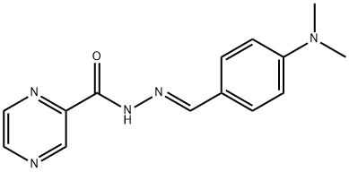 N'-[4-(dimethylamino)benzylidene]-2-pyrazinecarbohydrazide Struktur