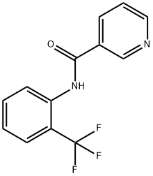 N-[2-(trifluoromethyl)phenyl]pyridine-3-carboxamide Struktur