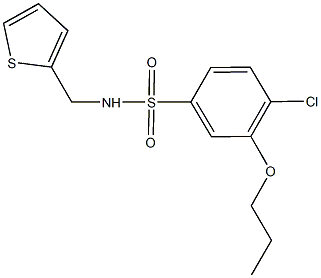 4-chloro-3-propoxy-N-(2-thienylmethyl)benzenesulfonamide,927636-73-5,结构式