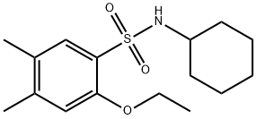 N-cyclohexyl-2-ethoxy-4,5-dimethylbenzenesulfonamide,927636-76-8,结构式