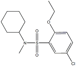 5-chloro-N-cyclohexyl-2-ethoxy-N-methylbenzenesulfonamide,927636-80-4,结构式