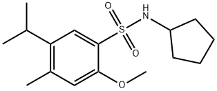 927636-83-7 N-cyclopentyl-5-isopropyl-2-methoxy-4-methylbenzenesulfonamide