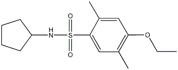 N-cyclopentyl-4-ethoxy-2,5-dimethylbenzenesulfonamide Structure