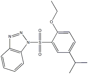 2-(1H-1,2,3-benzotriazol-1-ylsulfonyl)-4-isopropylphenyl ethyl ether Structure