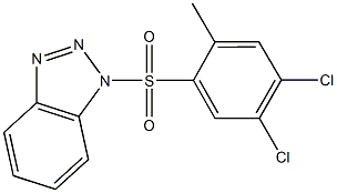 1-[(4,5-dichloro-2-methylphenyl)sulfonyl]-1H-1,2,3-benzotriazole Struktur