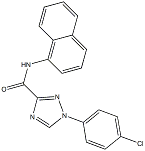 1-(4-chlorophenyl)-N-(1-naphthyl)-1H-1,2,4-triazole-3-carboxamide|