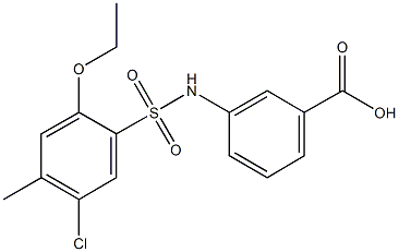 927637-10-3 3-{[(5-chloro-2-ethoxy-4-methylphenyl)sulfonyl]amino}benzoic acid