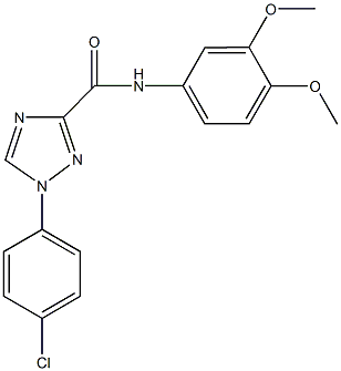 1-(4-chlorophenyl)-N-(3,4-dimethoxyphenyl)-1H-1,2,4-triazole-3-carboxamide|