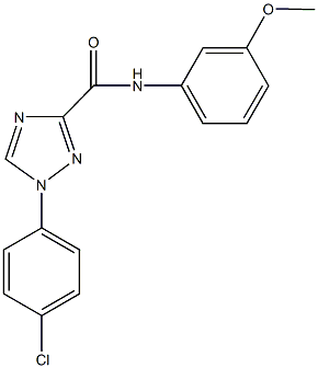 1-(4-chlorophenyl)-N-(3-methoxyphenyl)-1H-1,2,4-triazole-3-carboxamide Structure