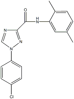 1-(4-chlorophenyl)-N-(2,5-dimethylphenyl)-1H-1,2,4-triazole-3-carboxamide 结构式