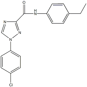 1-(4-chlorophenyl)-N-(4-ethylphenyl)-1H-1,2,4-triazole-3-carboxamide|