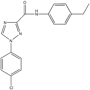 927637-22-7 1-(4-chlorophenyl)-N-(4-ethylphenyl)-1H-1,2,4-triazole-3-carboxamide