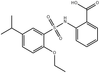 2-{[(2-ethoxy-5-isopropylphenyl)sulfonyl]amino}benzoic acid Structure
