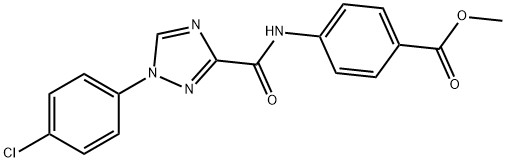 methyl 4-({[1-(4-chlorophenyl)-1H-1,2,4-triazol-3-yl]carbonyl}amino)benzoate|