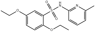 2,5-diethoxy-N-(6-methyl-2-pyridinyl)benzenesulfonamide Structure