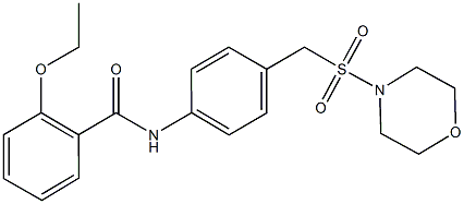 2-ethoxy-N-{4-[(4-morpholinylsulfonyl)methyl]phenyl}benzamide Structure