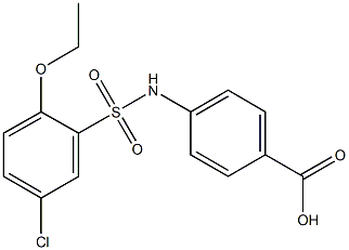 4-{[(5-chloro-2-ethoxyphenyl)sulfonyl]amino}benzoic acid Structure