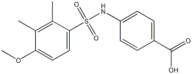 4-{[(4-methoxy-2,3-dimethylphenyl)sulfonyl]amino}benzoic acid Structure