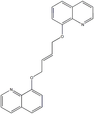 8-{[4-(8-quinolinyloxy)-2-butenyl]oxy}quinoline Structure