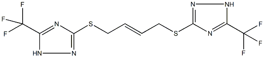 927638-12-8 5-(trifluoromethyl)-3-[(4-{[5-(trifluoromethyl)-1H-1,2,4-triazol-3-yl]sulfanyl}-2-butenyl)sulfanyl]-1H-1,2,4-triazole