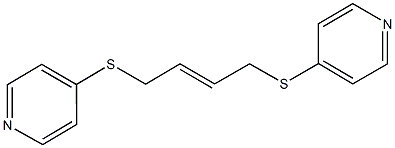4-{[4-(4-pyridinylsulfanyl)-2-butenyl]sulfanyl}pyridine Struktur