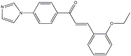 3-(2-ethoxyphenyl)-1-[4-(1H-imidazol-1-yl)phenyl]-2-propen-1-one,927638-19-5,结构式