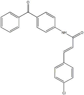 N-(4-benzoylphenyl)-3-(4-chlorophenyl)acrylamide Structure