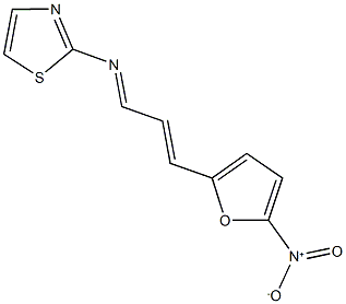 N-[3-(5-nitro-2-furyl)-2-propenylidene]-1,3-thiazol-2-amine Structure