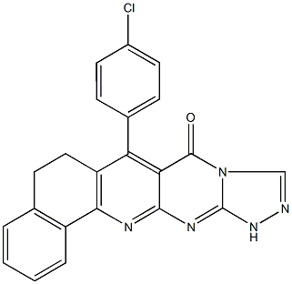 7-(4-chlorophenyl)-6,12-dihydrobenzo[h][1,2,4]triazolo[4