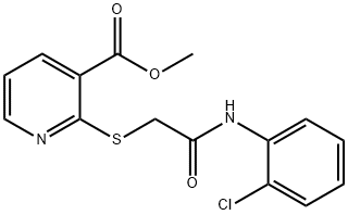 methyl 2-{[2-(2-chloroanilino)-2-oxoethyl]sulfanyl}nicotinate|