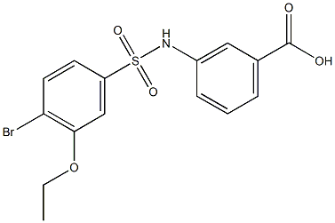 3-{[(4-bromo-3-ethoxyphenyl)sulfonyl]amino}benzoic acid,927638-56-0,结构式