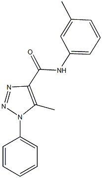 5-methyl-N-(3-methylphenyl)-1-phenyl-1H-1,2,3-triazole-4-carboxamide Struktur