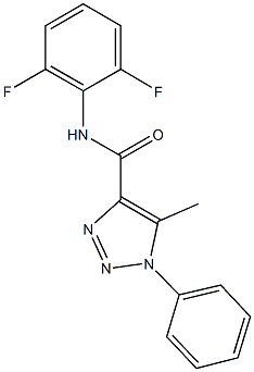 N-(2,6-difluorophenyl)-5-methyl-1-phenyl-1H-1,2,3-triazole-4-carboxamide Struktur